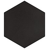 Textile Basic Hex Black 8-5/8" x 9-7/8" Porcelain Tile - Sold Per Case of 25 - 11.56 Square Feet