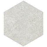Traffic Hex Silver 8-5/8" x 9-7/8" Porcelain Floor & Wall Tile - 25 Tiles Per Case - 11.5 Sq. Ft.