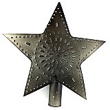 Punched Tin Star Tree Topper - Large