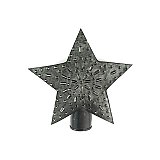 Punched Tin Star Tree Topper - Small