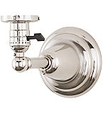 5"W Revival Paddle Socket Wall Sconce Polished Nickel