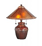 Van Erp Amber Mica Table Lamp