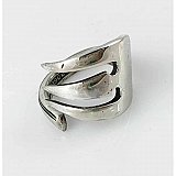 Repurposed Silverplate Ring- Fork