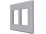 Ceramic Double GFCI Switchplate- Many Glazes Available