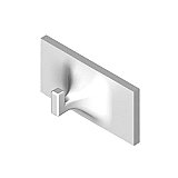 Ceramic Tile-In Subway Tile Robe Hook - 3" x 6"  - Many Colors Available