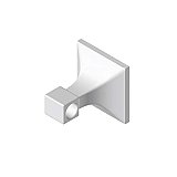 Ceramic Tile-In Towel Bar End - 4-1/4 x 4-1/4"  - One End Only - Many Colors Available