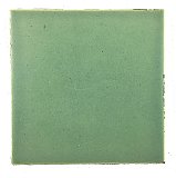 Antique Emerald Green Satin Matte "Mosaic" Ceramic Tile 4-1/4" x 4-1/4" Circa 1920