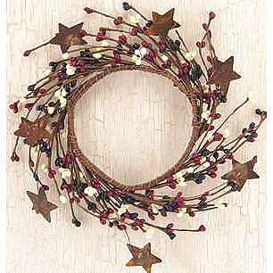 Pip Berry Wreath with Stars