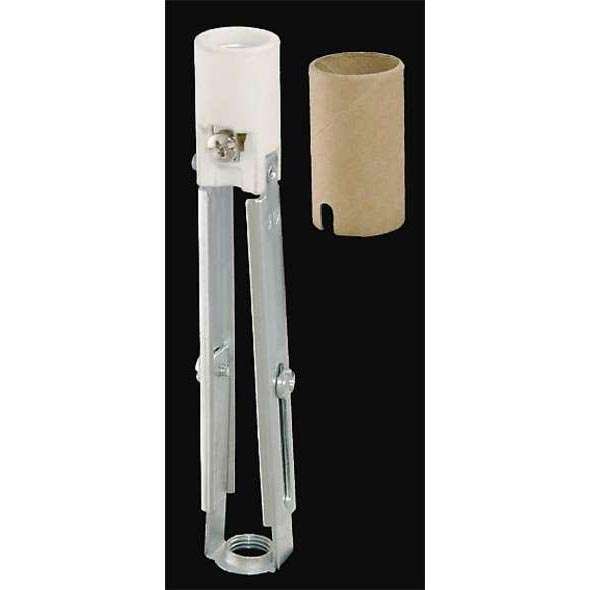 3 3/8-4 11/16" Adjustable Porcelain Keyless Candelabra Candle Socket Chandelier 