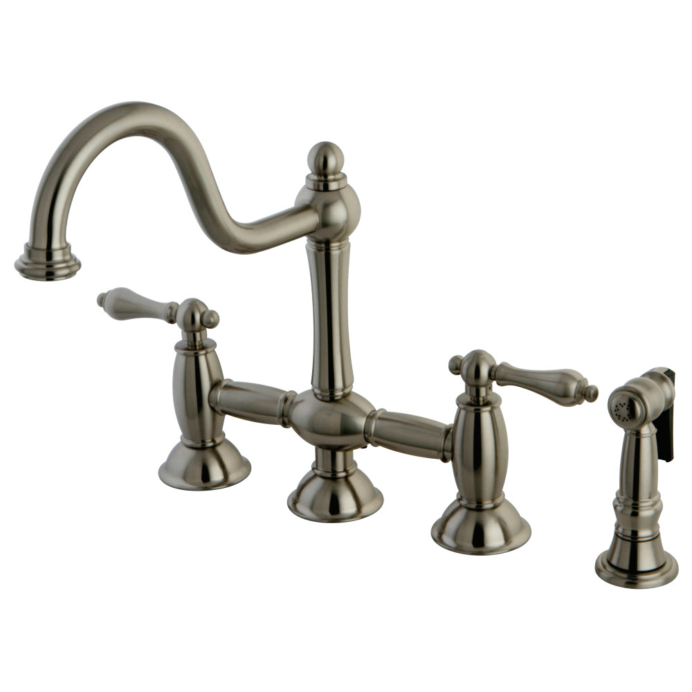 Historic Houseparts, Inc. > Kitchen Faucets > Restoration Bridge Kitchen Faucet with Brass