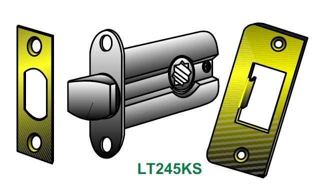Standard Tubular Conversion Latch 2 3/4" Right or Left  R-01SB-39030  8550-130 