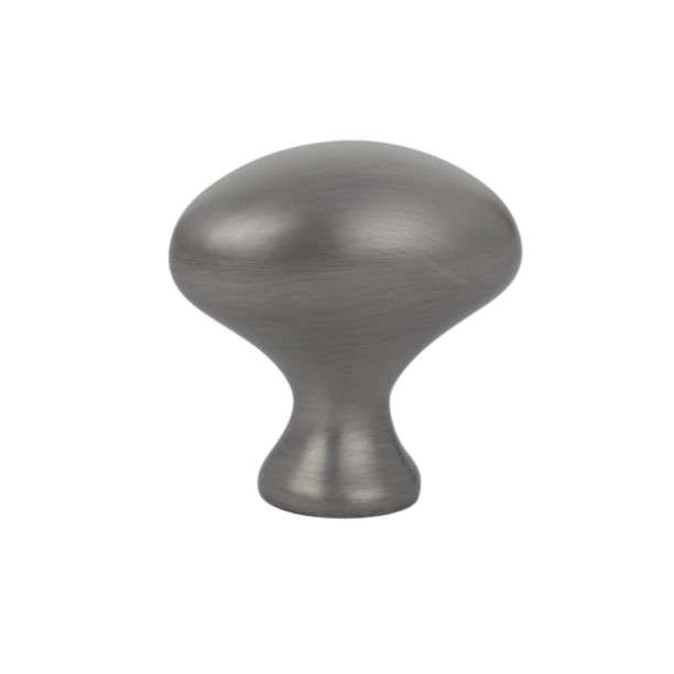 Historic Houseparts, Inc. > Metal Knobs > Egg Solid Brass Knob 1" Pewter