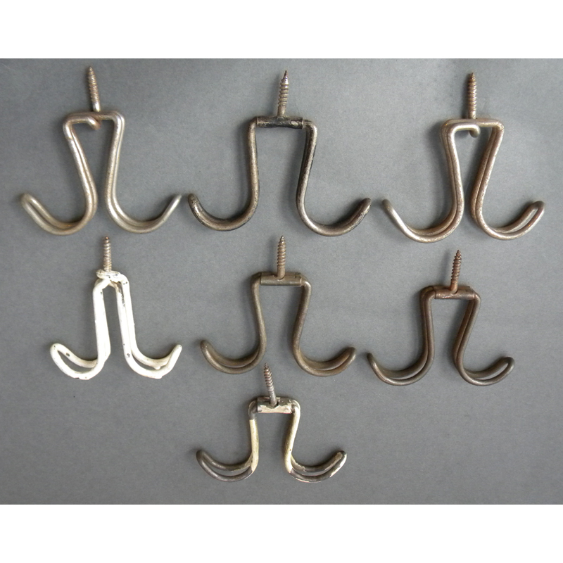 Historic Houseparts, Inc. > Antique Coat & Bath Hooks > Set of 7