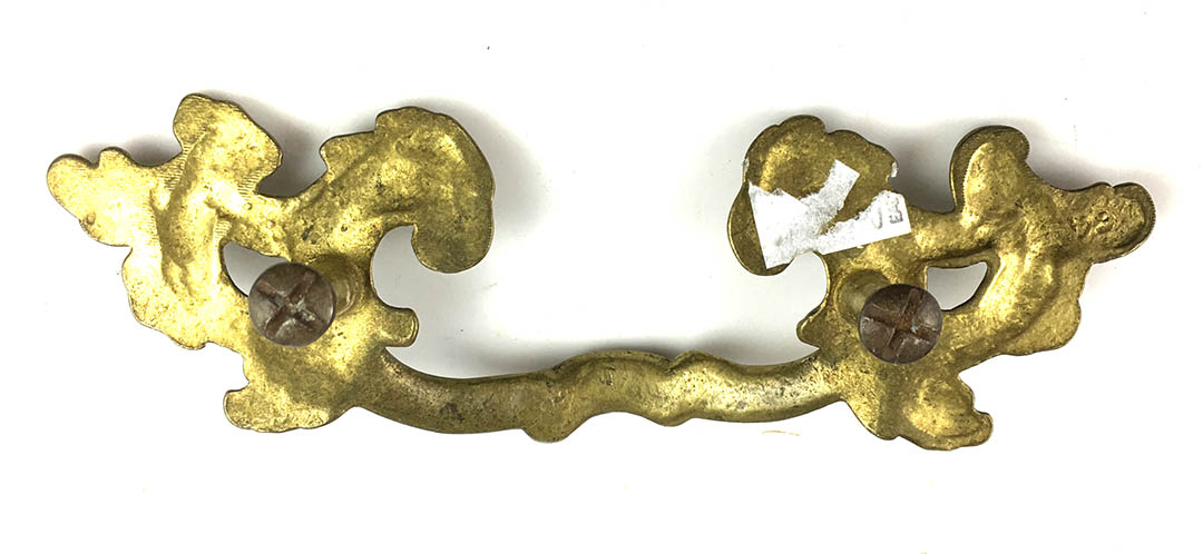thumbnail image 2 of Keeler Brass Co. 2.5" Brass Drawer Pulls – Antique Reproduction Bail Pulls In Gold (Brand New, Volume Pricing) 2 of 3