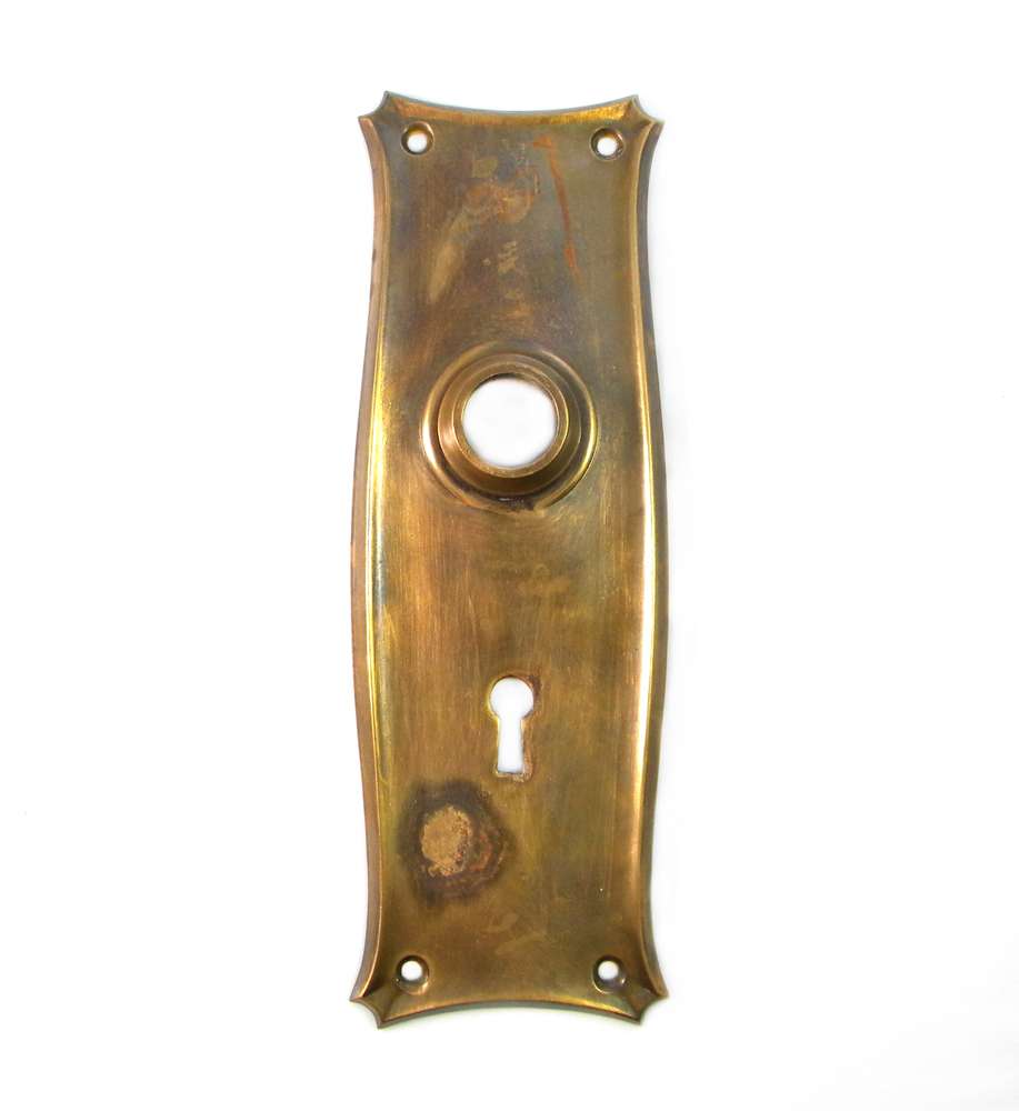 Historic Houseparts, Inc. > Antique Door Plates > Antique Stamped Brass