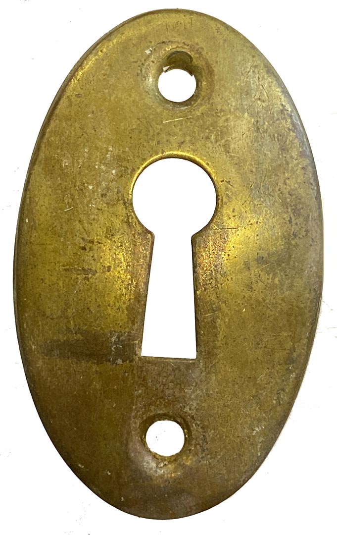 Key Hole Cover Escutcheon Covered Polished Brass Gold Keyhole Lock Standard Door 