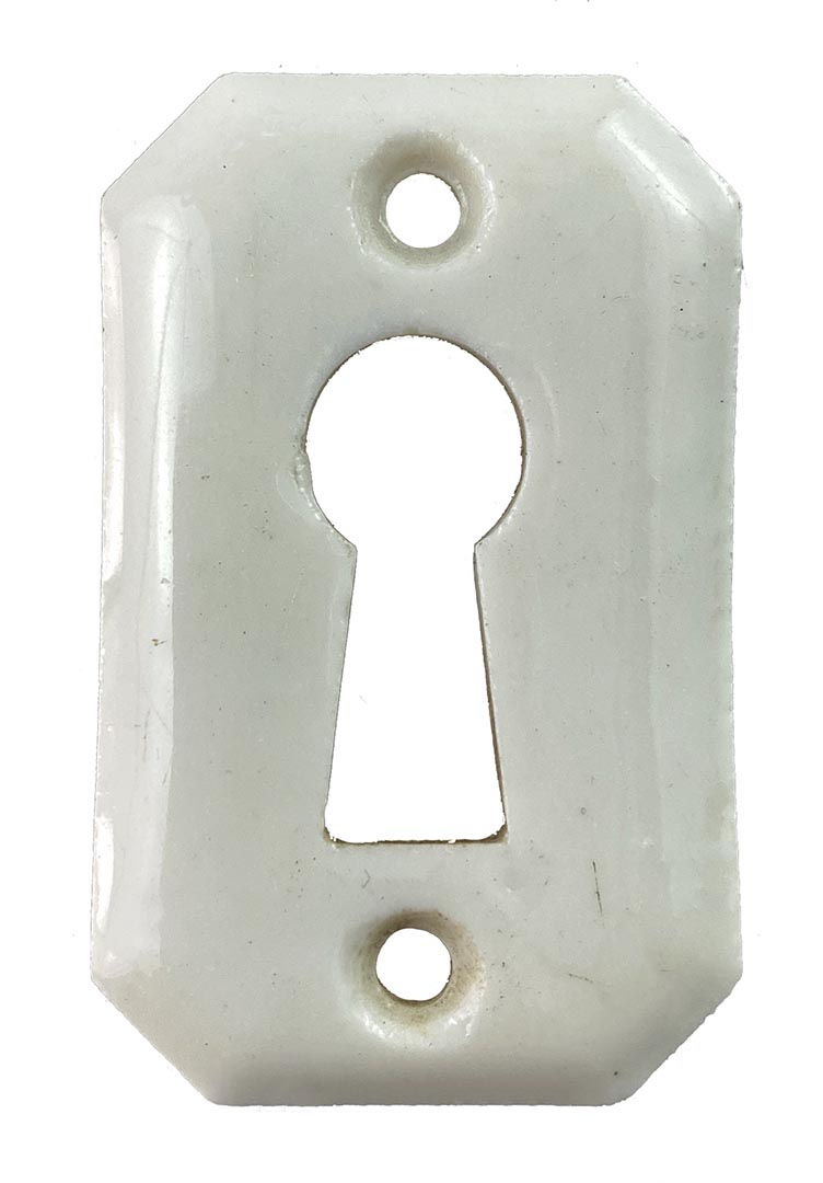 CHROME PLATED KEYHOLE COVER or KEYHOLE ESCUTCHEON WITH SWING COVER 