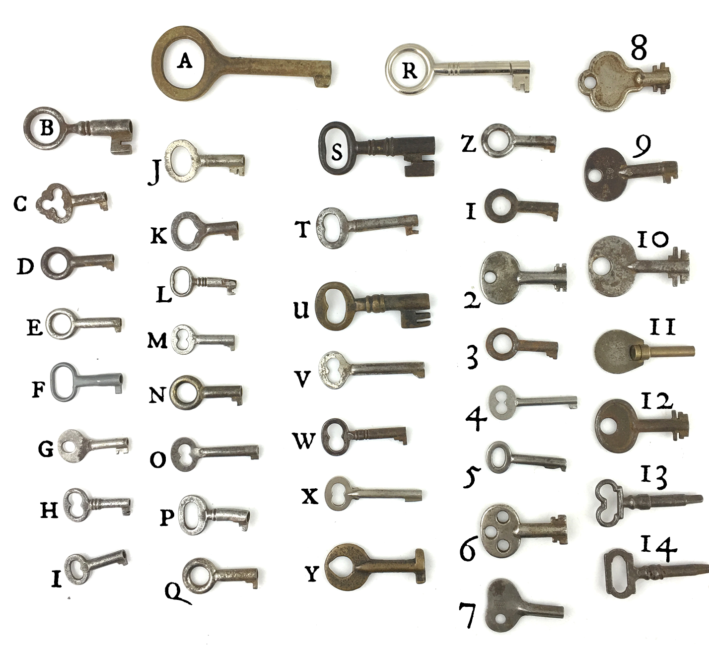 REPLACEMENT KEY FOR NEW AND OLD LOCKS  B1937 
