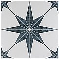 Cassis Stella Black 9-3/4" x 9-3/4" Porcelain Tile - Per Case of 16 - 11.11 Square Feet
