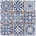 Faenza Azul 13" x 13" Ceramic Tile - Per Case of 10 - 12 Sq. Ft. Per Case