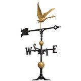 30" Full Bodied Goose Weathervane - Gold and Black - Includes Roof Mounting Bracket