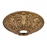Light Fixture Ceiling Canopy - Solid Brass - Acanthus Leaf pattern