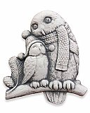 Carruth Studios "Snowy Owls" Cast Concrete Sculpture