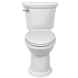 American Standard Heritage® VorMax® Two-Piece 1.28 gpf/4.8 Lpf Chair Height Elongated Toilet With Seat and Wax Ring