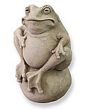 Carruth Studio "Frog on Ball" Cast Concrete Statue