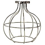 Industrial Light Bulb Cage - Large Sphere - Polished Nickel