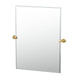 Latitude 2 Rectangle Mirror - Brushed Brass