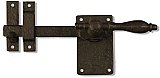 Rustic Bronze Bar Latch with Lever for Gates or Doors