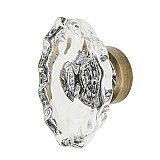 Nostalgic Warehouse Chateau Crystal 1-3/4" Cabinet Knob in Antique Brass
