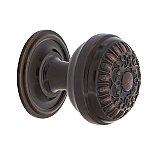 Nostalgic Warehouse Egg And Dart Brass 1-3/8" Cabinet Knob with Classic Rose in Timeless Bronze