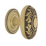 Nostalgic Warehouse Victorian Brass 1-3/4" Cabinet Knob with Classic Rose in Antique Brass