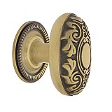 Nostalgic Warehouse Victorian Brass 1-3/4" Cabinet Knob with Rope Rose in Antique Brass