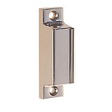 Solid Brass Surface Mount Storm Door Latch Box Strike - Polished Nickel
