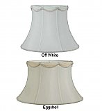 Fabric Lamp Shade, Draped Deluxe Bell with Piping