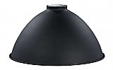10" Metal Industrial Dome Lamp Shade - Satin Black Enamel Finish -2-1/4" Fitter Size