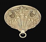 Light Fixture Ceiling Canopy - Polished Cast Brass