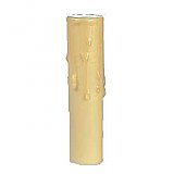 Gold Beeswax Candle Cover - Candelabra - 4" High