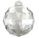 Faceted Crystal Ball for Chandeliers - 2" Diameter
