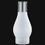 Chimney or Hurricane Lamp Shade -Frosted -8-1/2"
