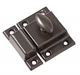 Large Economy Cabinet Latch - Oval Knob - Oil Rubbed Bronze
