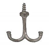 Cast Iron Double Ceiling Hook