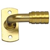 Surface Mounted Curtain Rod Bracket or Holder for 3/8" Diameter Curtain Rod - 1" Projection - Per Pair