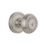 Complete Door Hardware Set - with Classic Rosette with Meadows Knob
