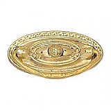 Polished Brass Colonial Revival Drawer Pull