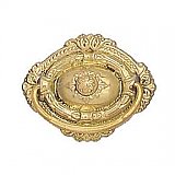 Polished Brass Colonial Revival Drawer Pull