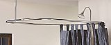 Solid Brass Rectangular Shower Curtain Frame for Clawfoot Tub, 31" x 57"